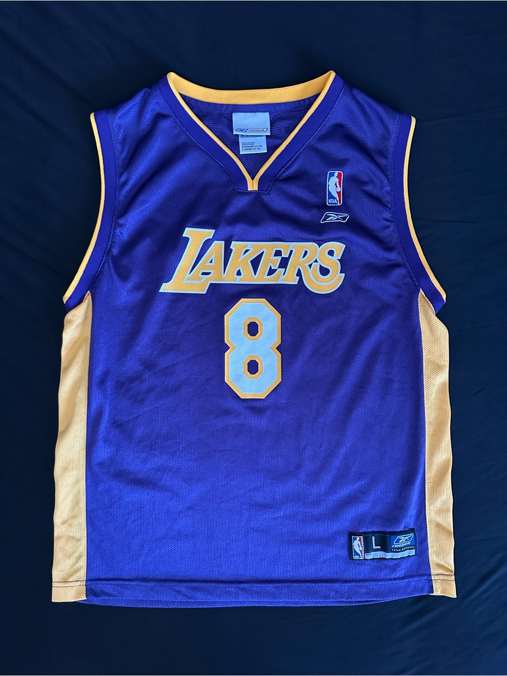 Vintage Kobe Bryant #8 LA Lakers Reebok Jersey - Youth Large